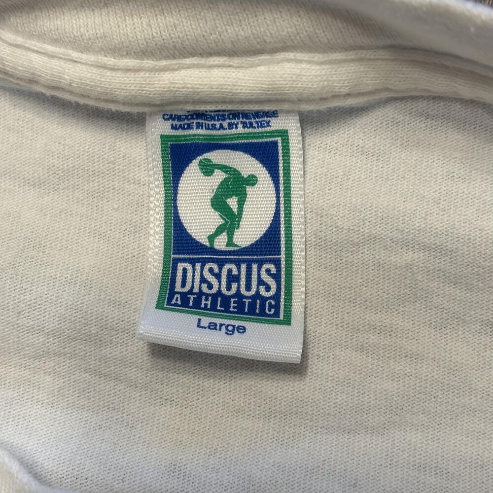 Vintage Royal Canadian Academy Shirt Mens Large White Tee T-Shirt Discus USA - Picture 8 of 10